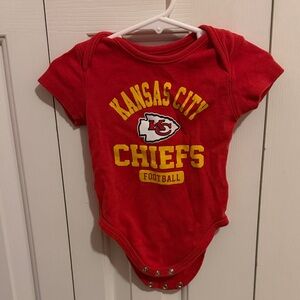 Kansas City Chiefs Red Baby Bodysuit